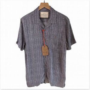 Weatherproof Vintage Pageant Blue Wavy Plaid Shirt NEW Men's Size S